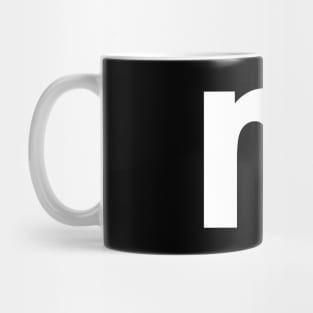 letter m Shirt alphabet Gift Mug